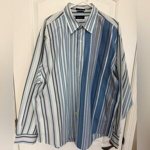 Super Stylish Nautica Men's Multi-Striped Button Down Shirt XXL